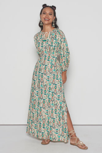 Zesty Boho Maxi Dress, Lime Green, image 2